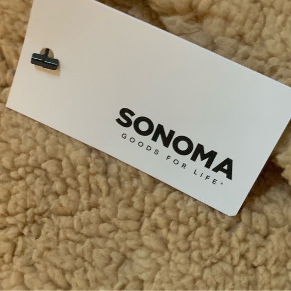 Womens Sonoma Goods for Life Sherpa Teddy Jacket | XL | Tan  NEW!! - Picture 9 of 12